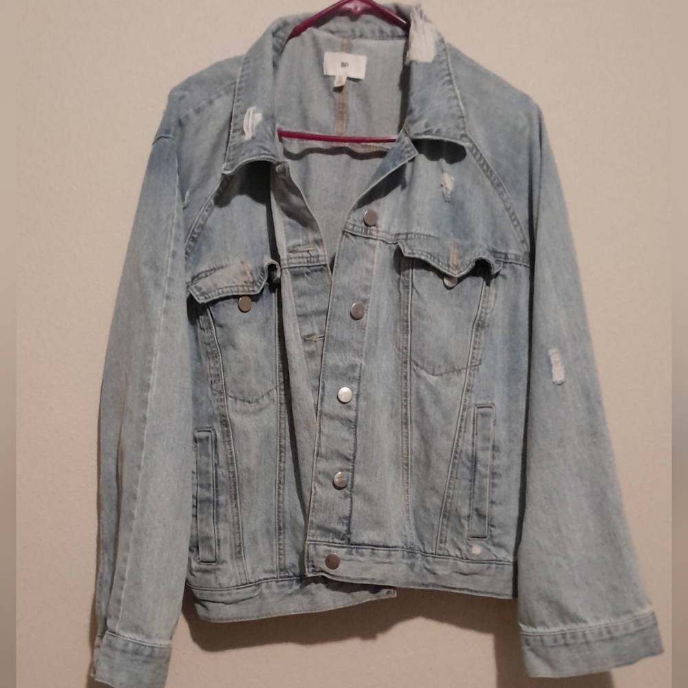 BP Light Blue Distressed Jean Jacket